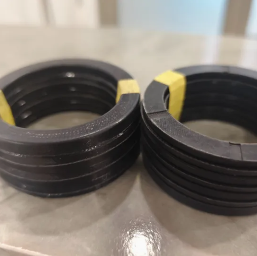 China Factory 300*332mm Hydraulic Cylinder Split Solid Vee Packing Chevron Packing Sets High Pressure V Shaped Seal Rings