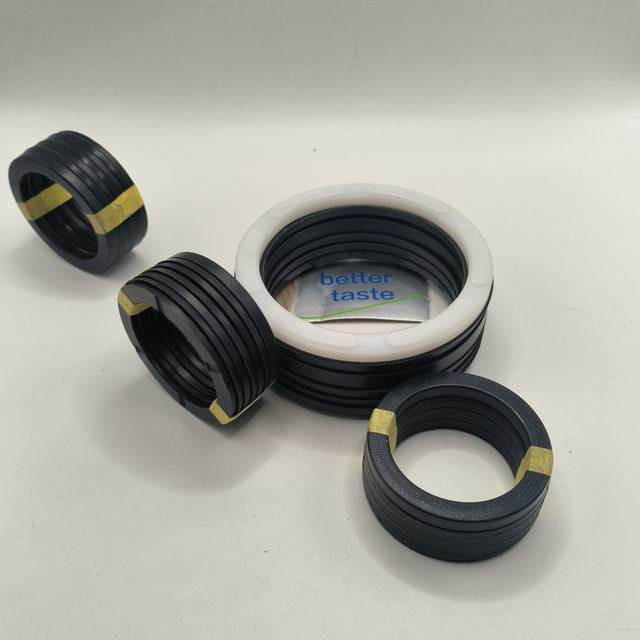 Hydraulic Cylinders V Shaped Seal Rings Fabric-Reinforced Oil Seal