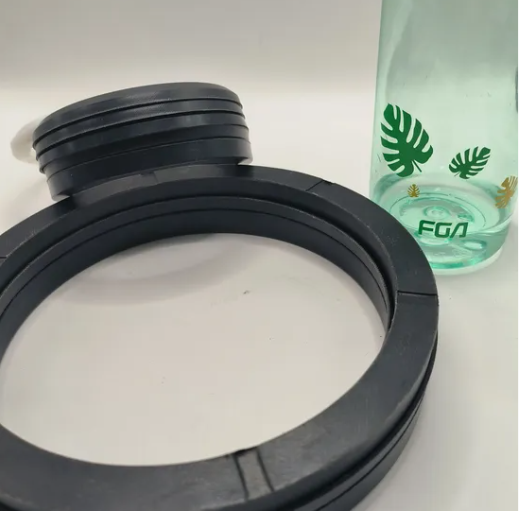 Ws-Seals PTFE NBR Rubber Fabric V Vee Packing Seals Set for Hydraulic Cylinder V Packing Seal